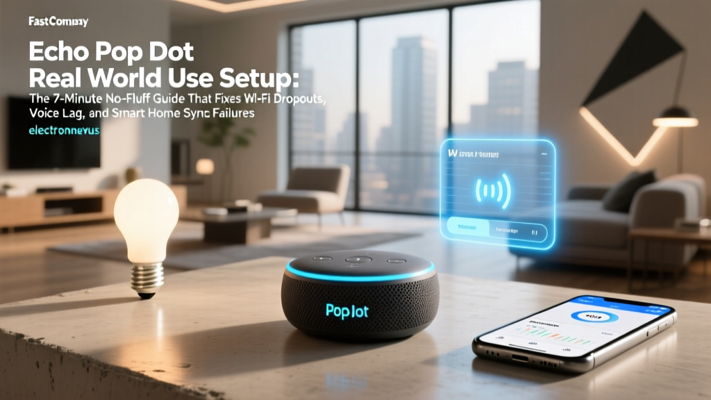 Echo Pop Dot Real World Use Setup: The 7-Minute No-Fluff Guide That Fixes Wi-Fi Dropouts, Voice Lag, and Smart Home Sync Failures