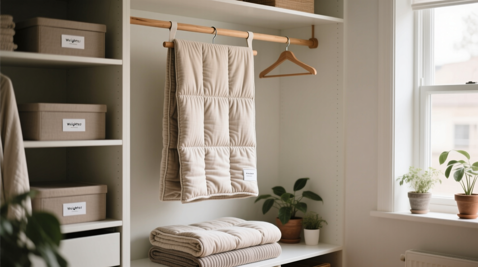 how to store weighted blankets without damage