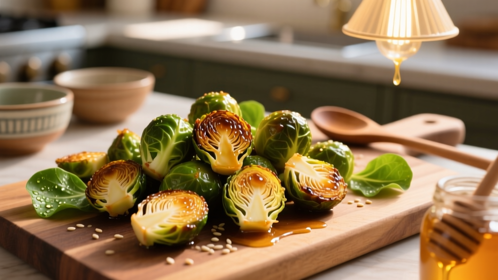 Honey Balsamic Brussels Sprouts in Air Fryer (Crispy!)