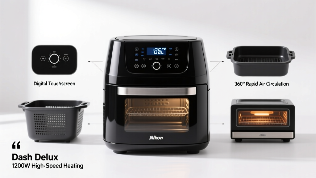 Dash Deluxe Air Fryer Oven Features Explained