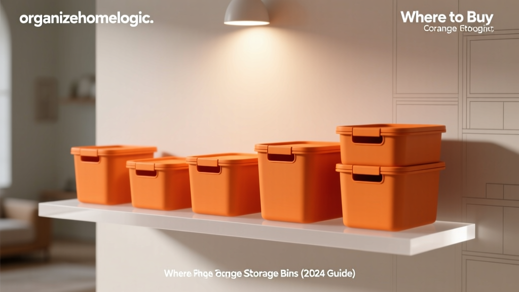 Where to Buy Orange Storage Bins (2024 Guide)