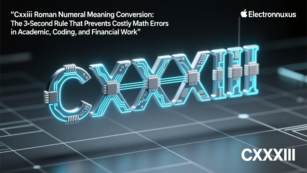Cxxxiii Roman Numeral Meaning Conversion: The 3-Second Rule That Prevents Costly Math Errors in Academic, Coding, and Financial Work
