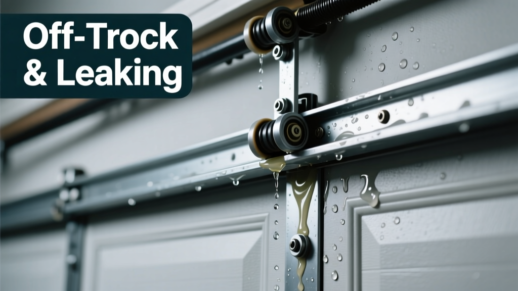 Garage Door Off Track Leaking Water: Quick Diagnosis