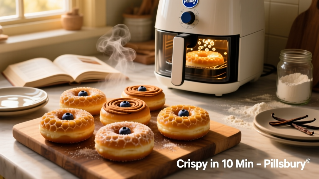 Pillsbury Biscuit Donuts in Air Fryer (Crispy & Easy!)