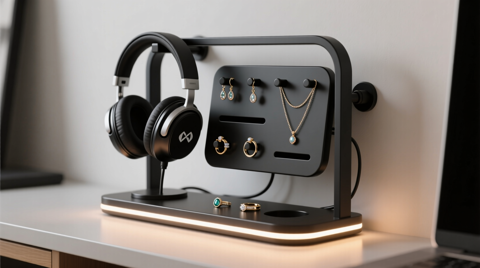 closet organization tips repurpose headset stands