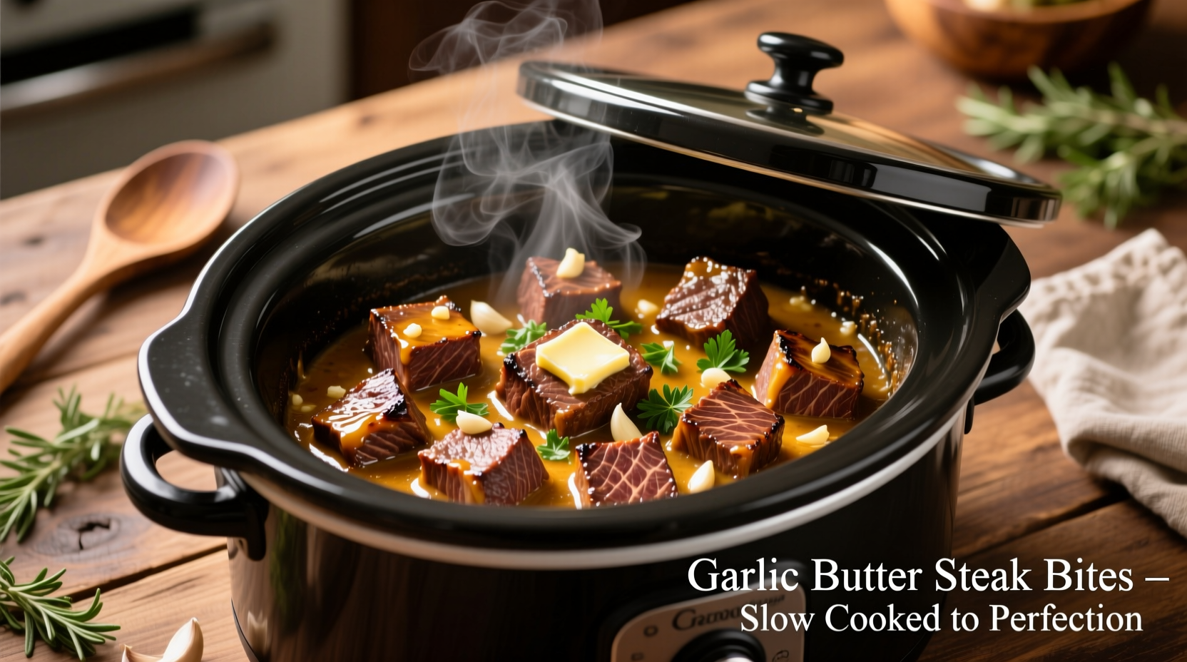 Perfect Garlic Butter Steak Bites in Crock Pot: Easy Recipe