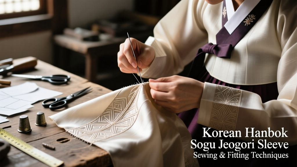 Korean Hanbok Sogu Jeogori Sleeve Sewing And Fitting Techniques