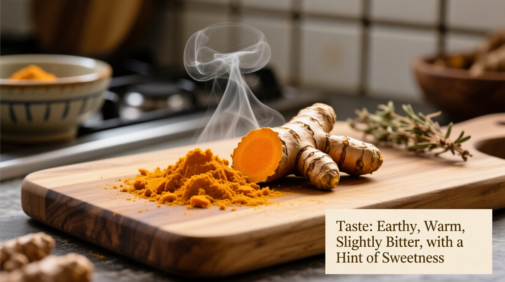 what does tumeric taste like