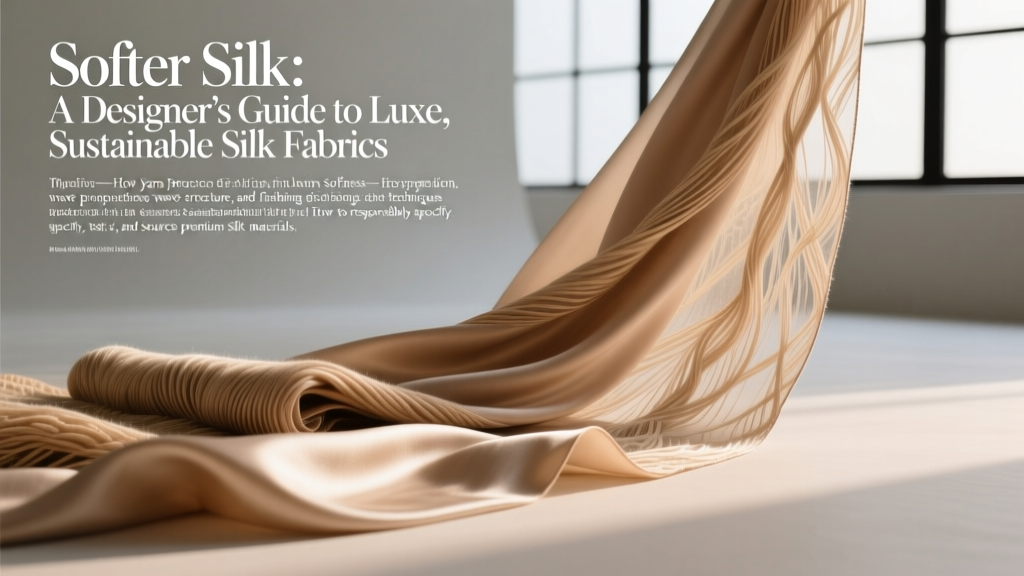 Softer Silk: A Designer’s Guide to Luxe, Sustainable Silk Fabrics