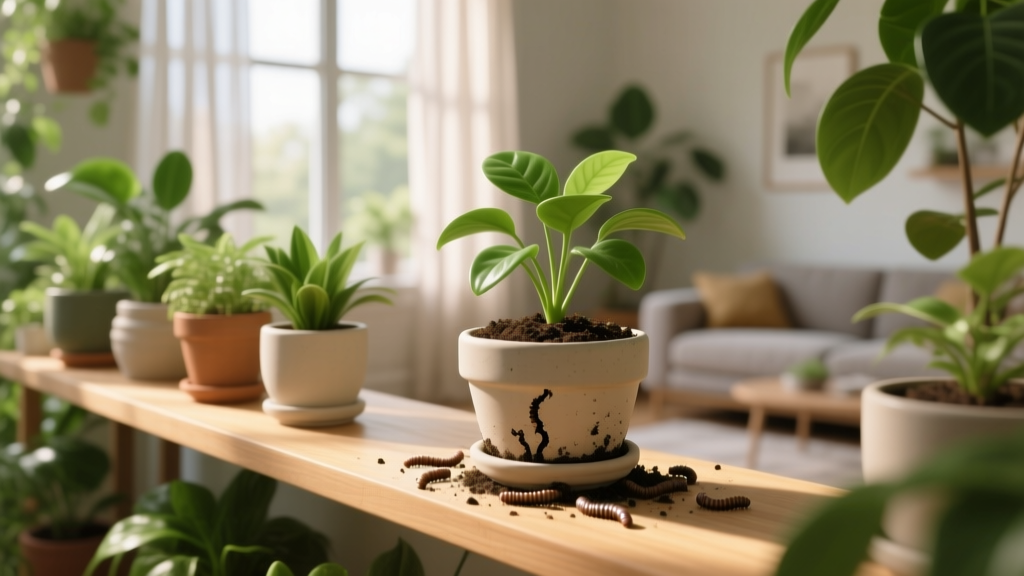 How to Get Rid of Worms in Indoor Plant Soil