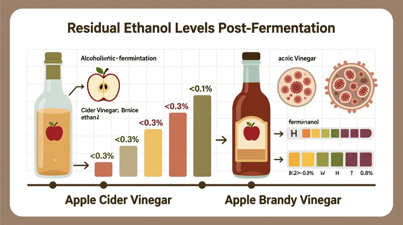 Craft Cider Vinegar Vs Apple Brandy Vinegar How Much Residual Ethanol  Remains Post-fermentation