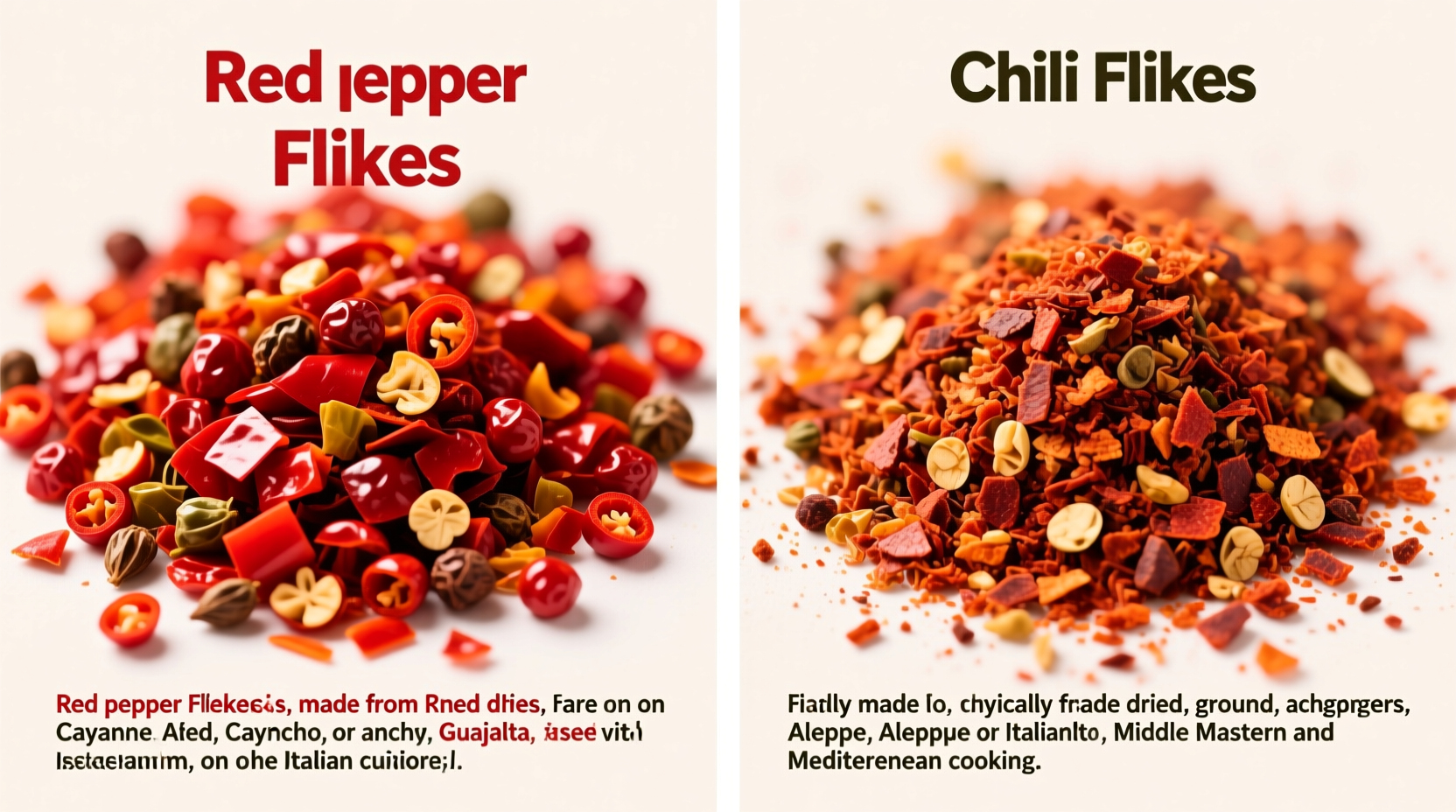 Red Pepper Flakes vs. Chili Flakes: Der entscheidende Unterschied