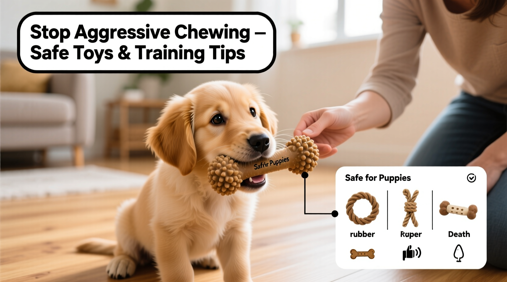 how to stop aggressive chewing in puppies safe toys and training tips