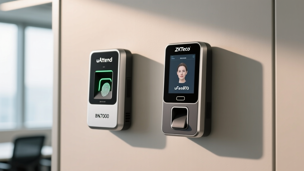 Smart Time Clock Showdown: uAttend BN7000 vs ZKTeco uFace800