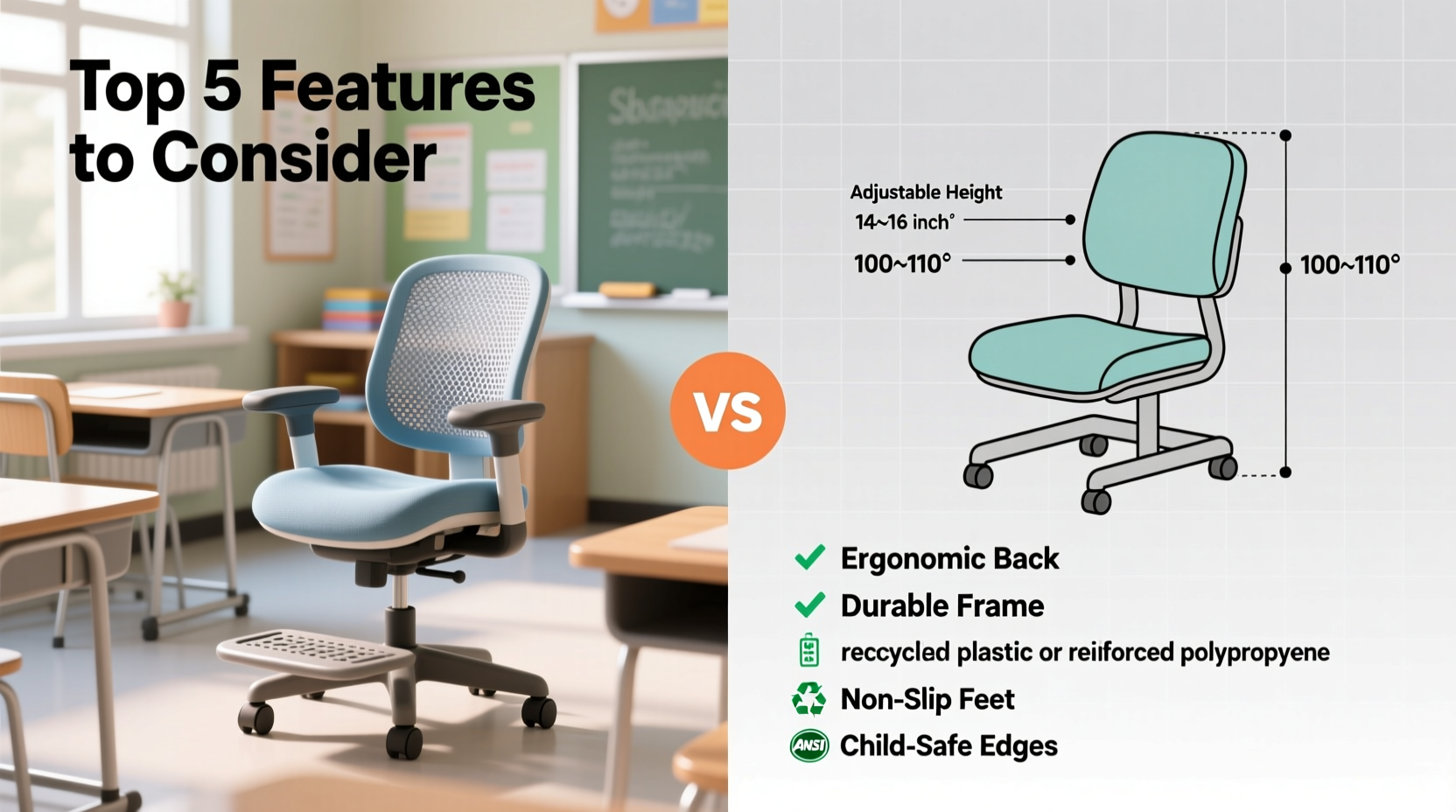 How to Choose the Best School Chairs for Classrooms and Learning Spaces