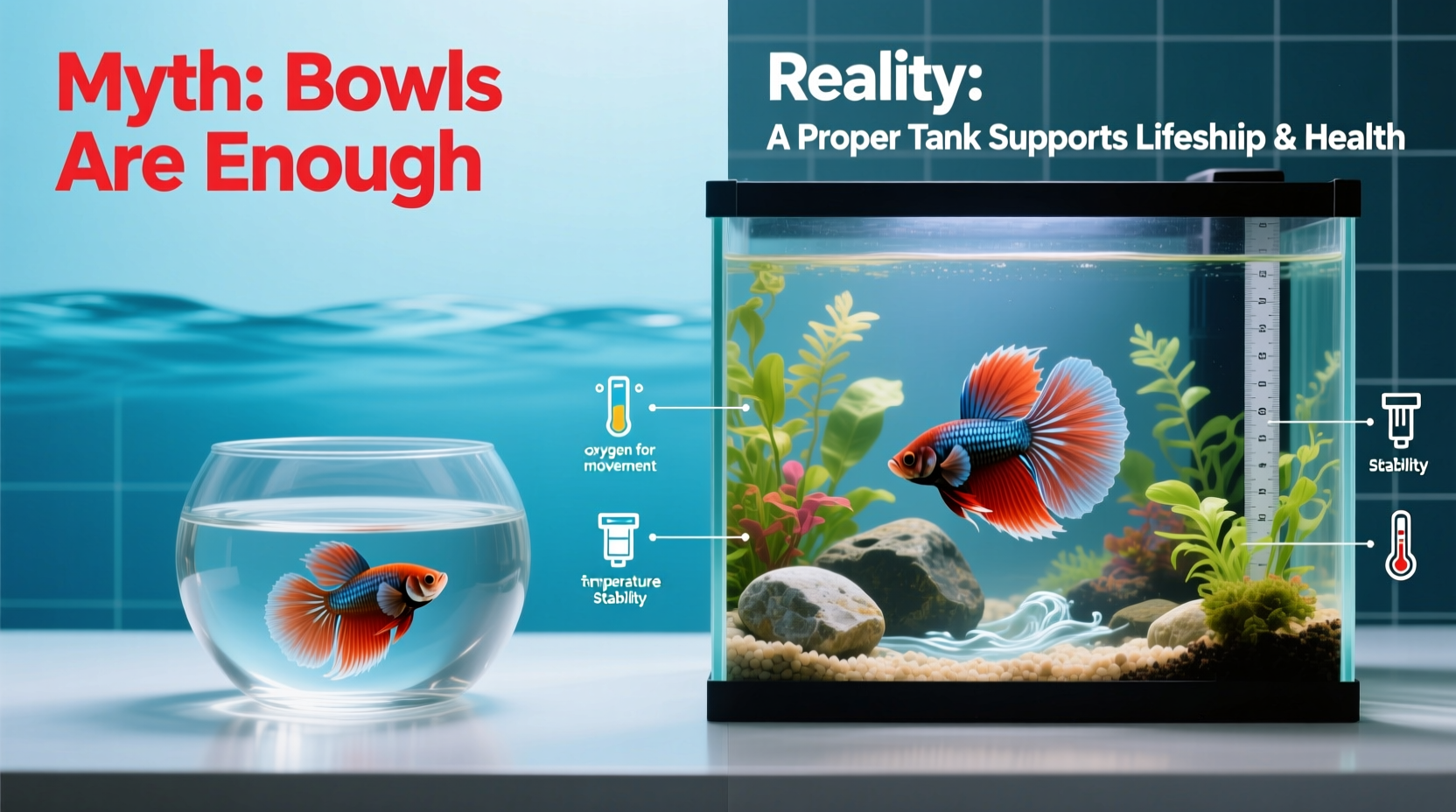 beta fish tank size myth vs reality why a bowl is never enough