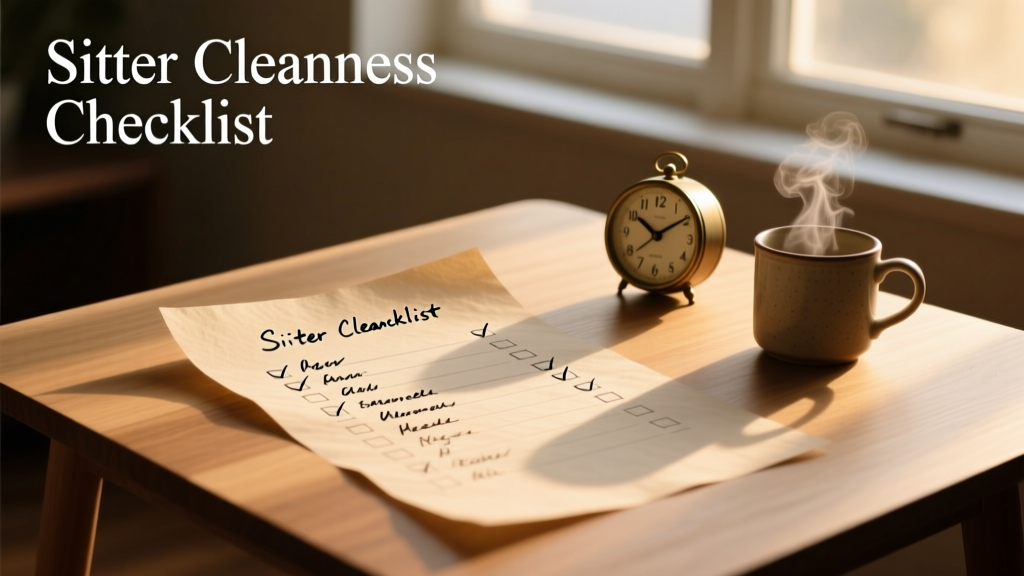Sitter Cleanliness Checklist
