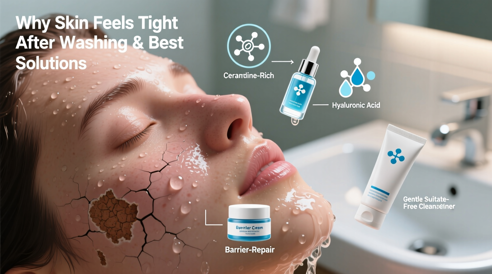 why does my skin feel tight after washing and what products help most