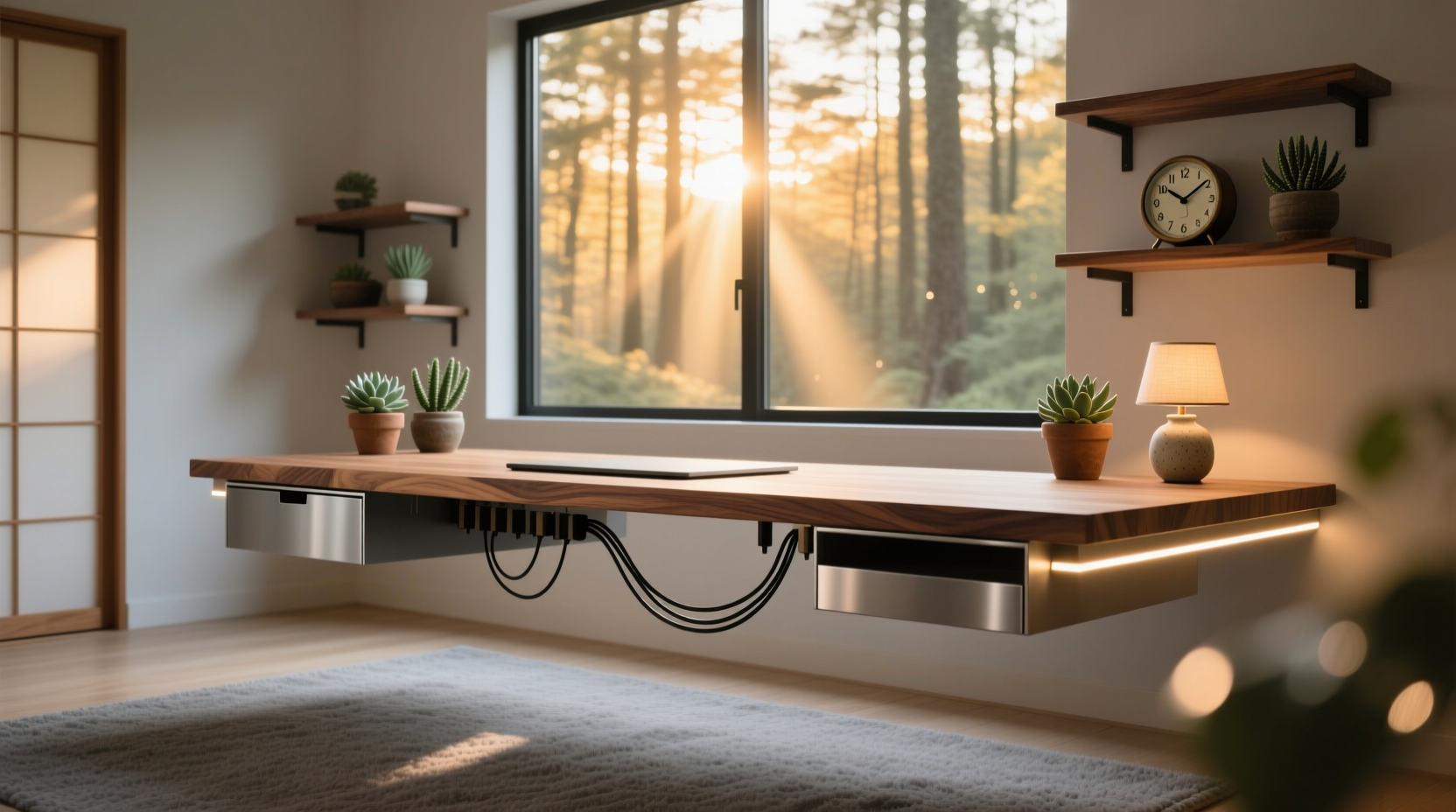 the diy floating workspace