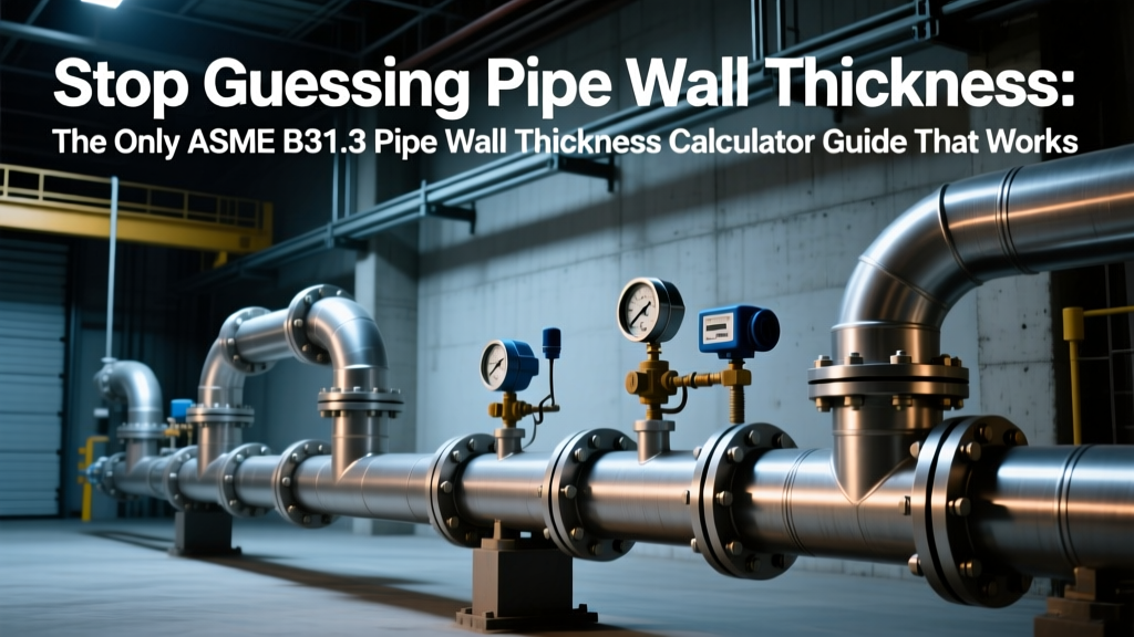 ASME B31.3 Pipe Wall Thickness Calculator Guide