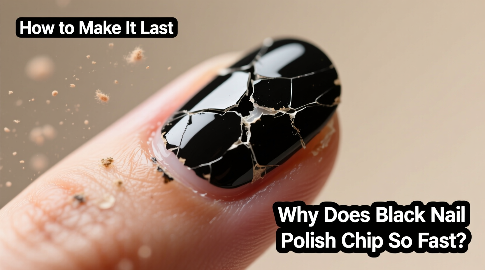 why is my black nail polish chipping in hours and how to make it last