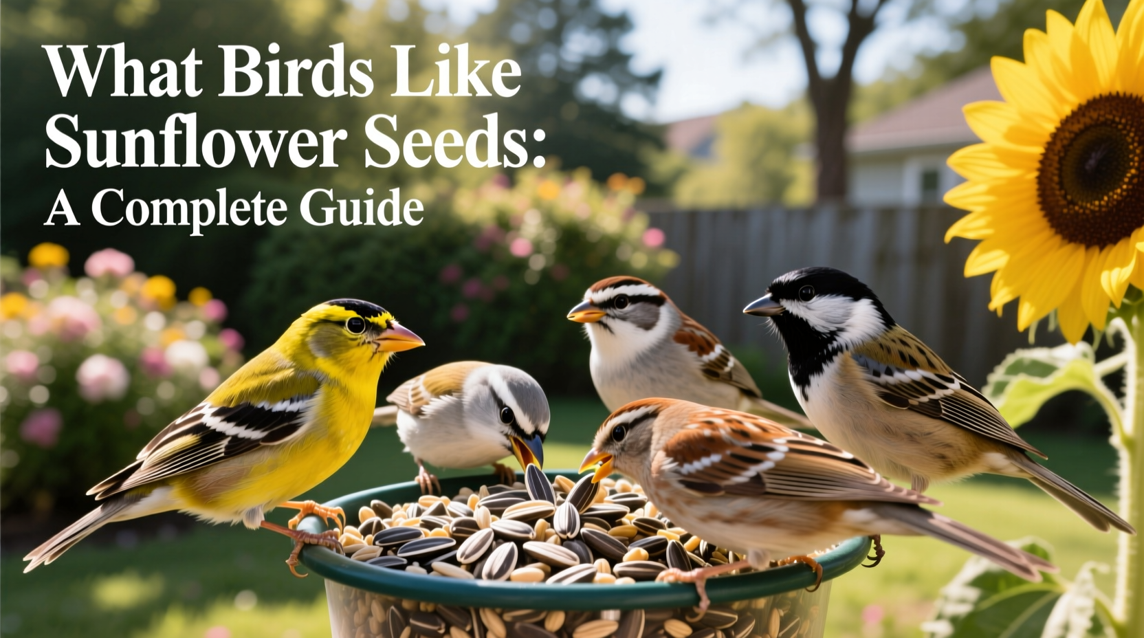 what birds like sunflower seeds