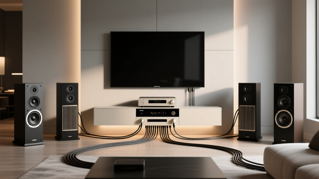 How to Connect 4 Speakers to a Home Theater System