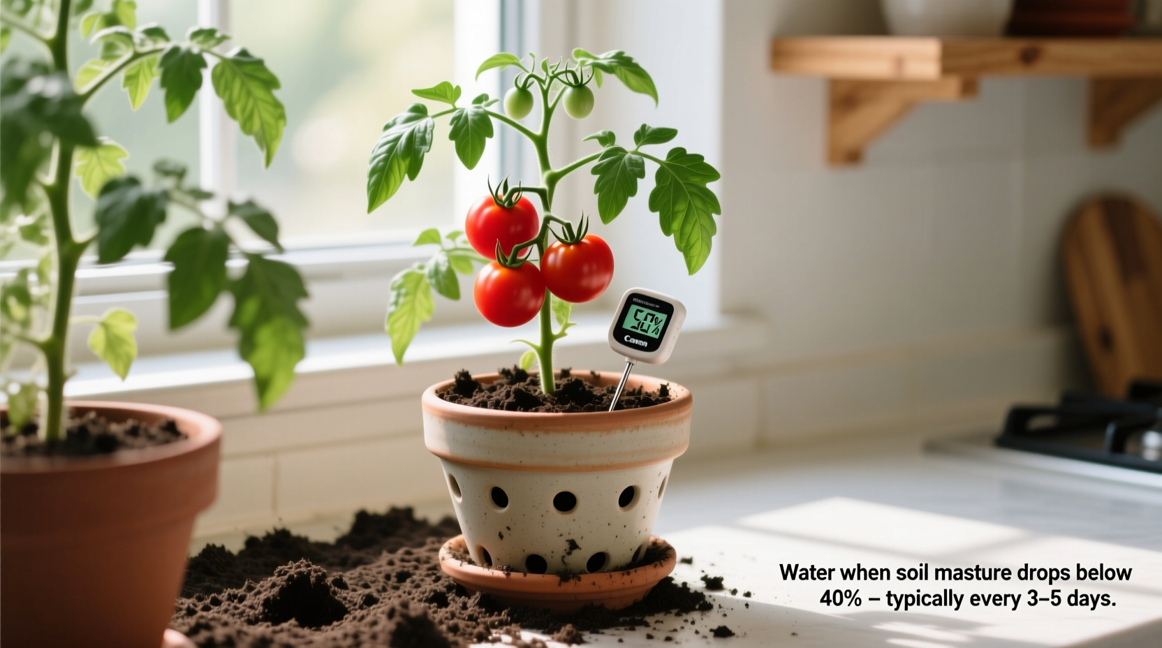 how often to water tomato plants in pots