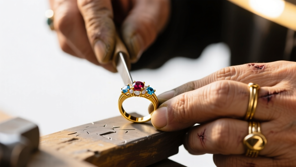 Macro shot of a jeweler