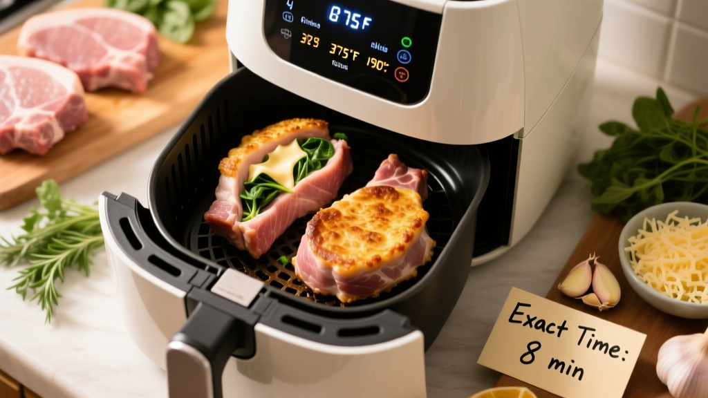 Air Fryer Stuffed Pork Chops: Exact Cook Times