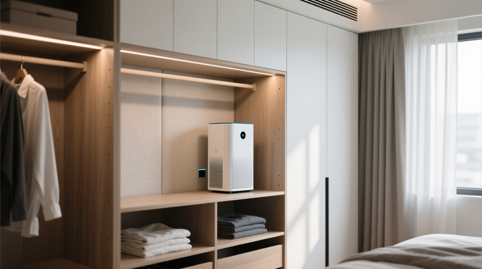 closet air purifier integration guide