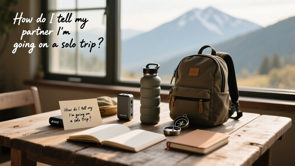 I Need a Solo Trip — How Do I Tell My Partner Without Guilt, Resentment, or Misunderstanding?