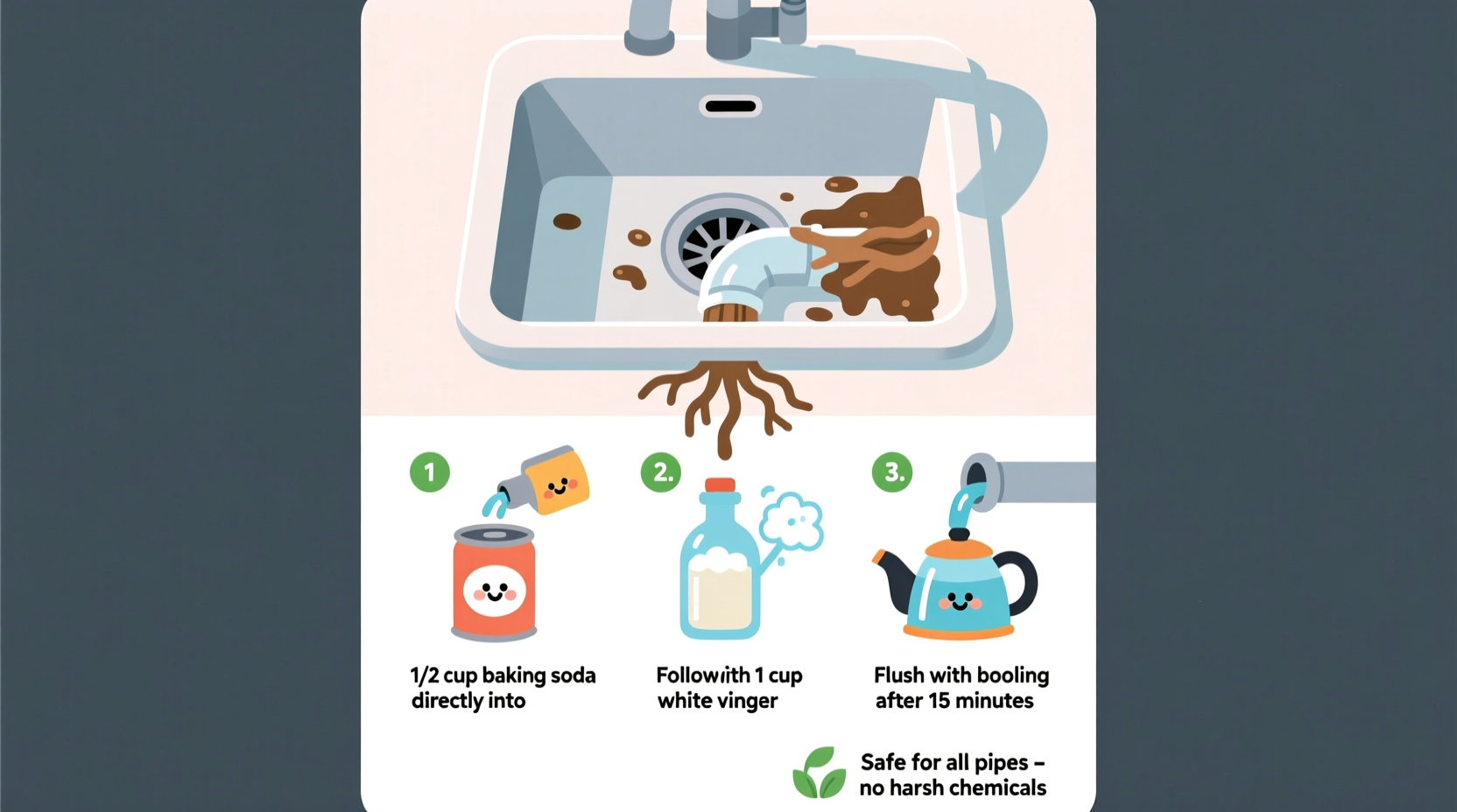 how to unclog a drain naturally without destroying your pipes