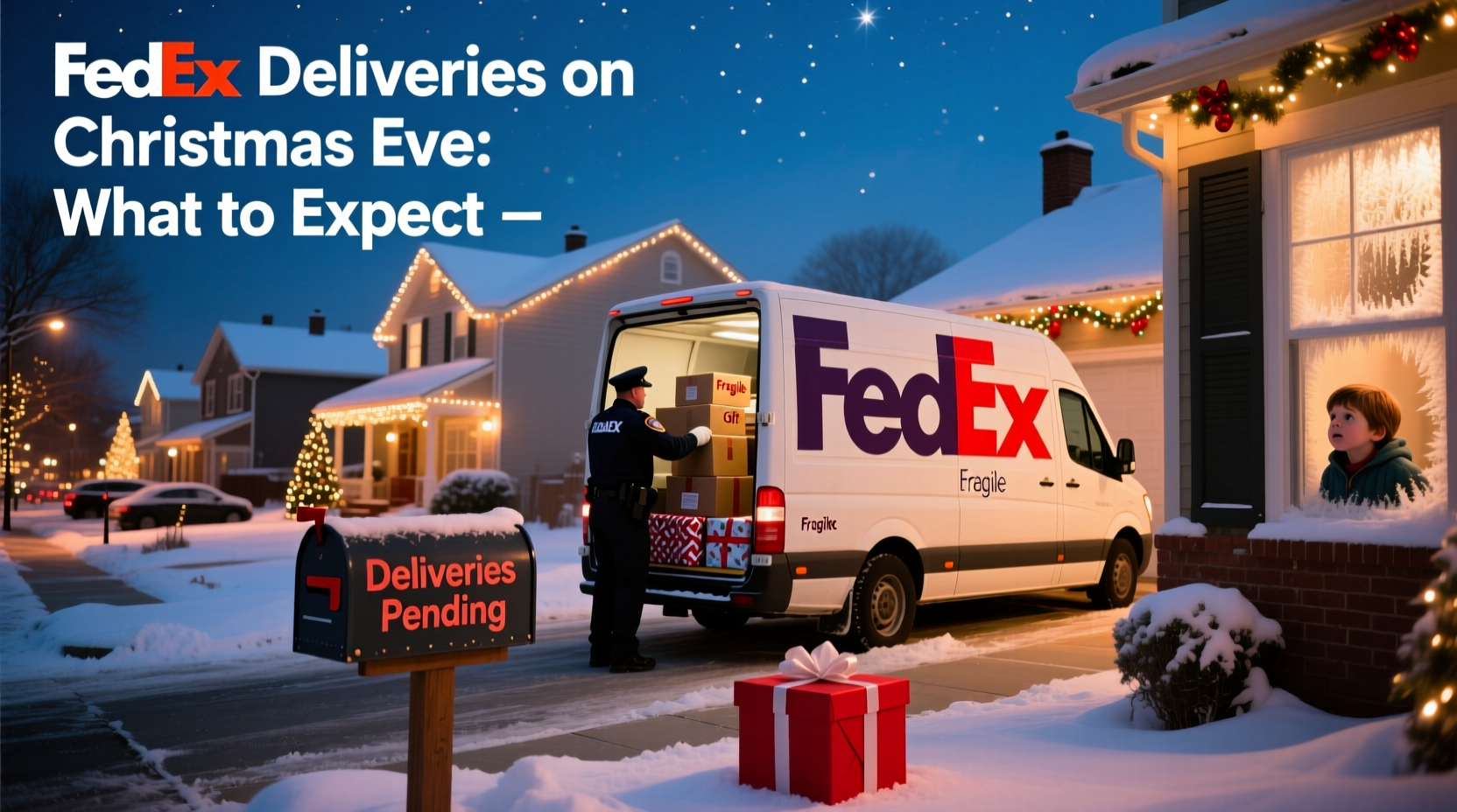 is fedex delivering on christmas eve