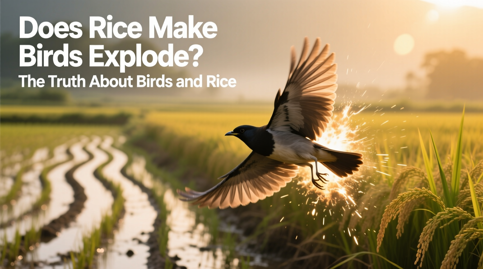 does rice make birds explode