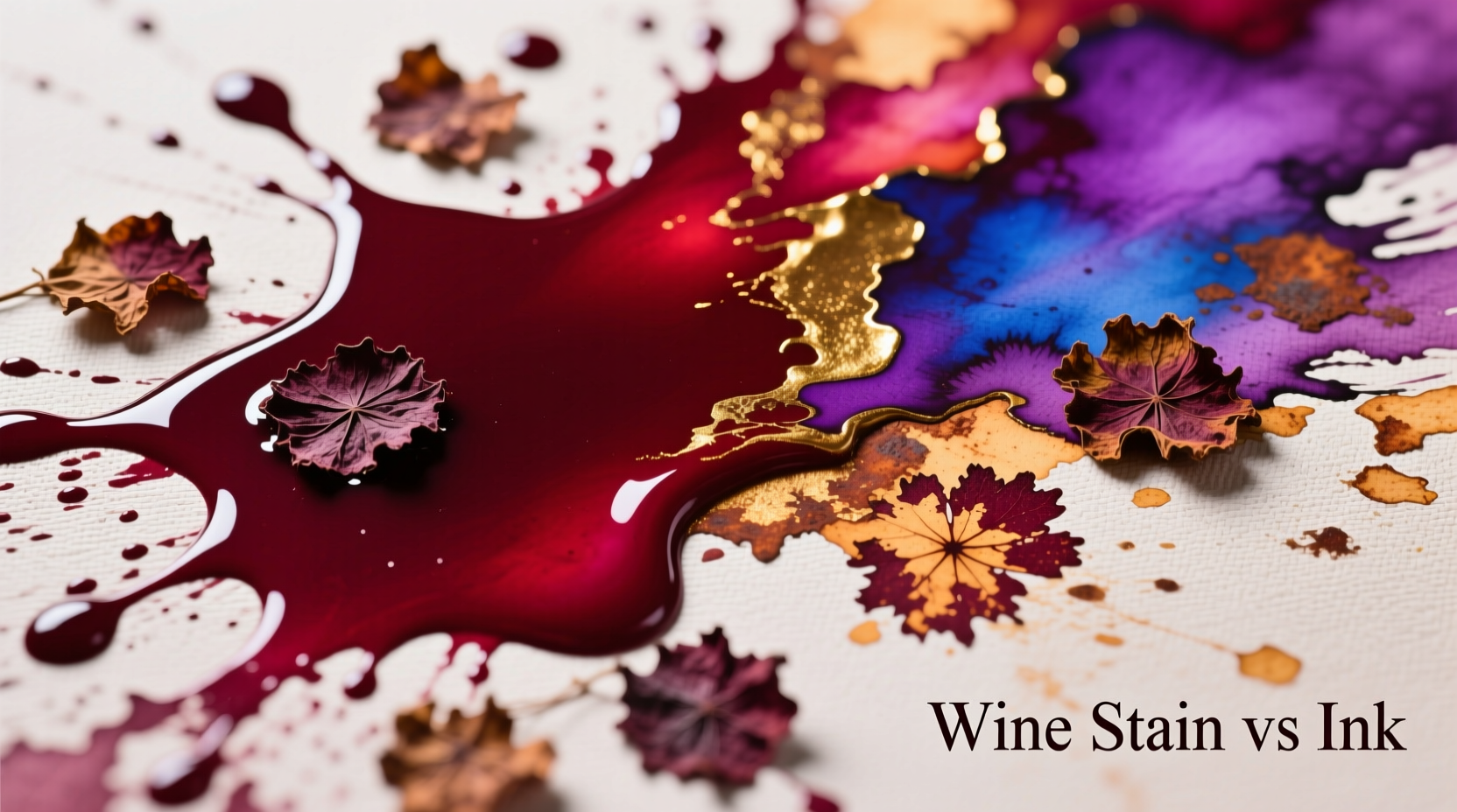 alcohol ink art vs actual wine staining creative uses for spills