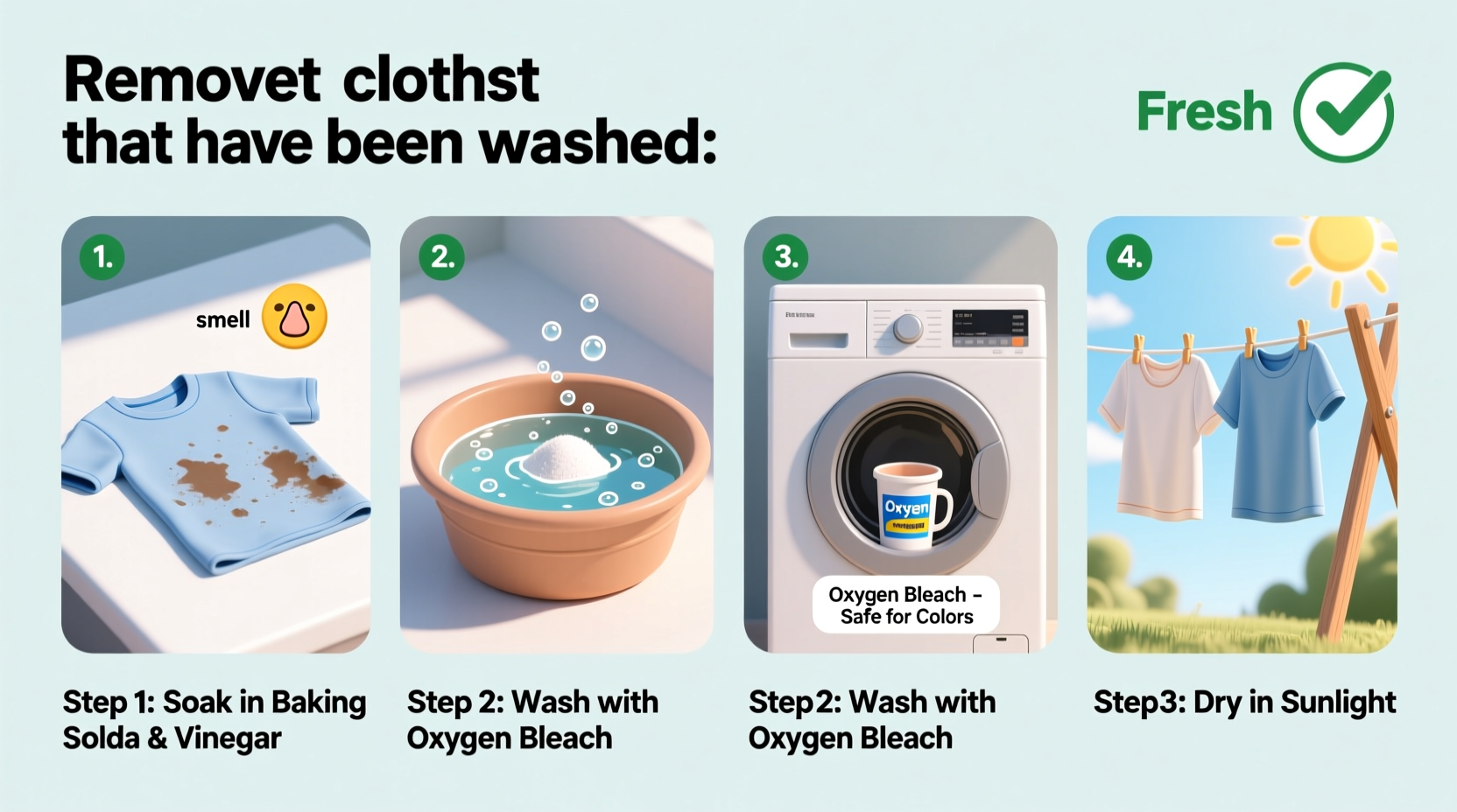 how to get sweat smells out of workout clothes that have been washed