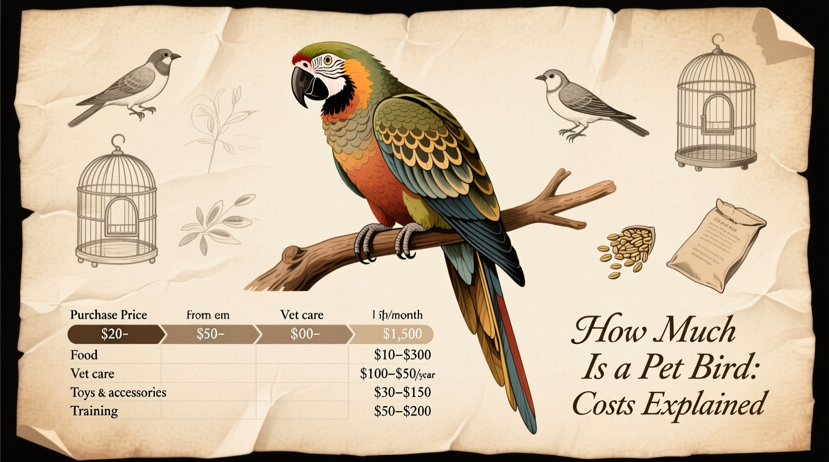How Much Is a Pet Bird: Costs Explained