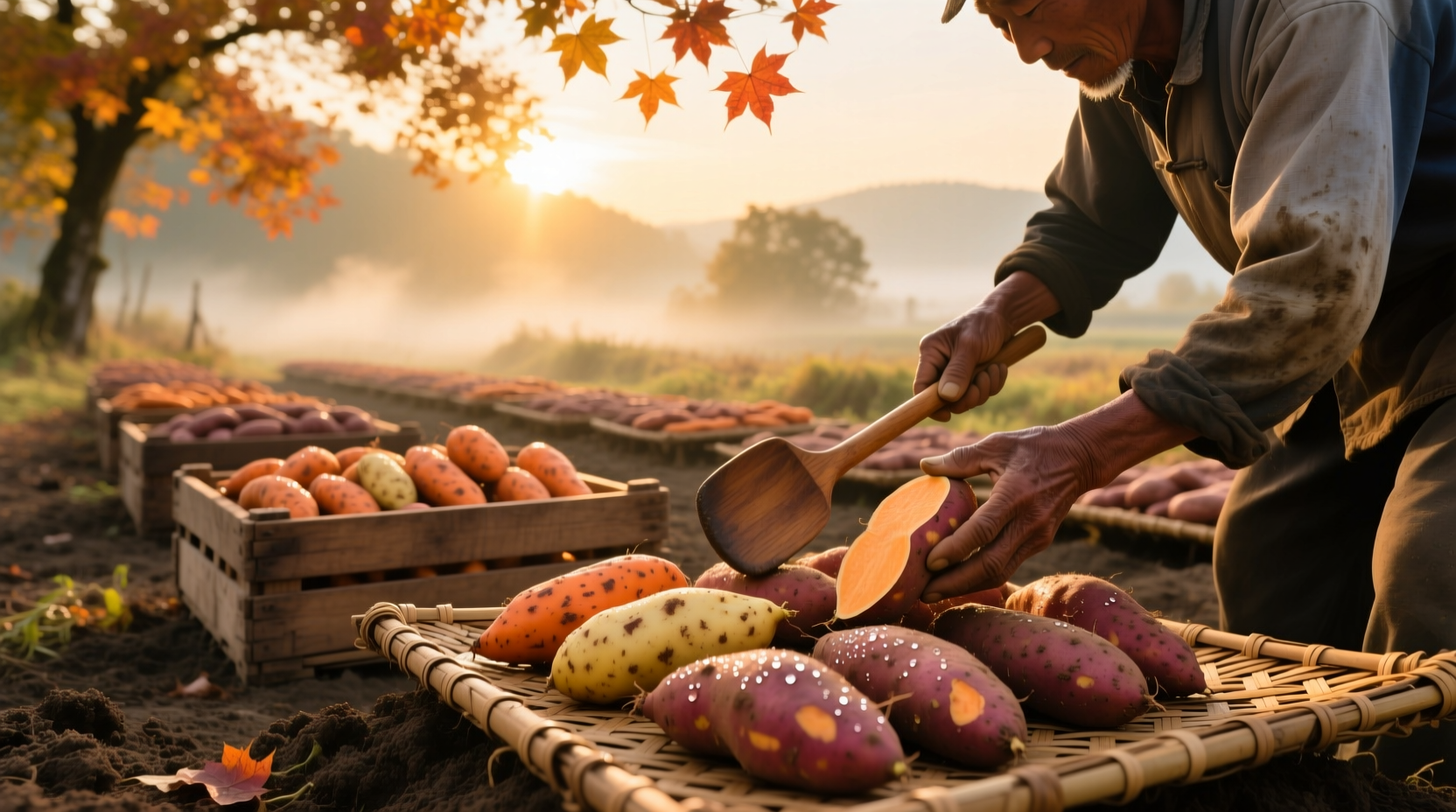 curing sweet potatoes