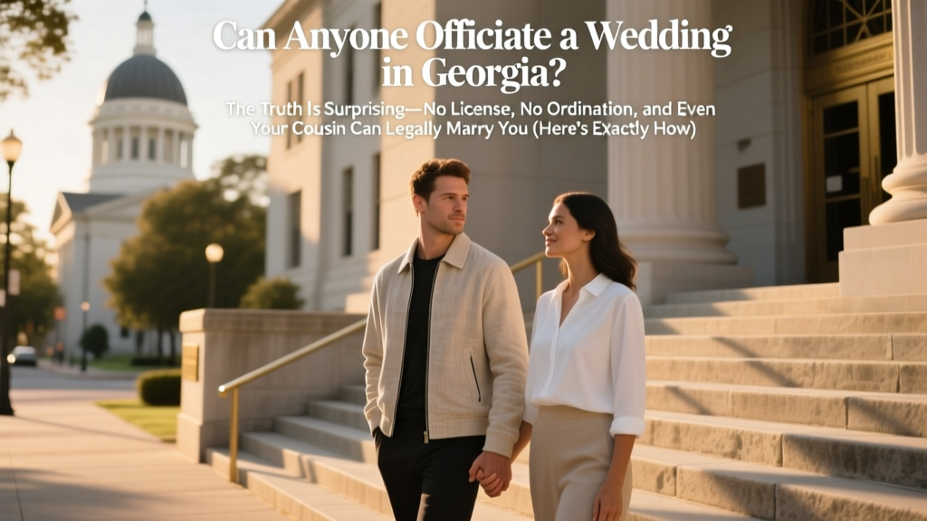 Can Anyone Officiate a Wedding in Georgia? (2026)