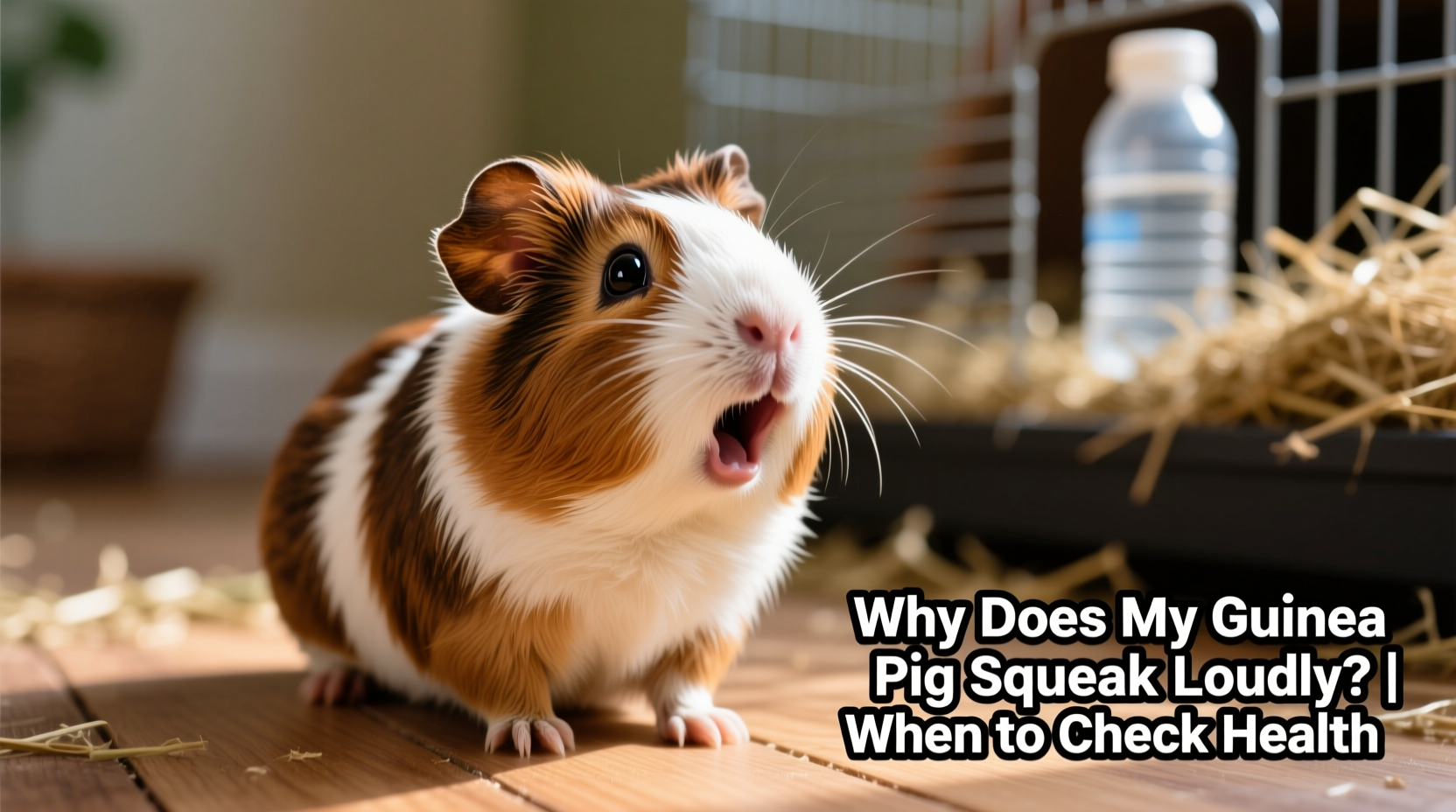 why does my guinea pig squeak loudly and when to check health