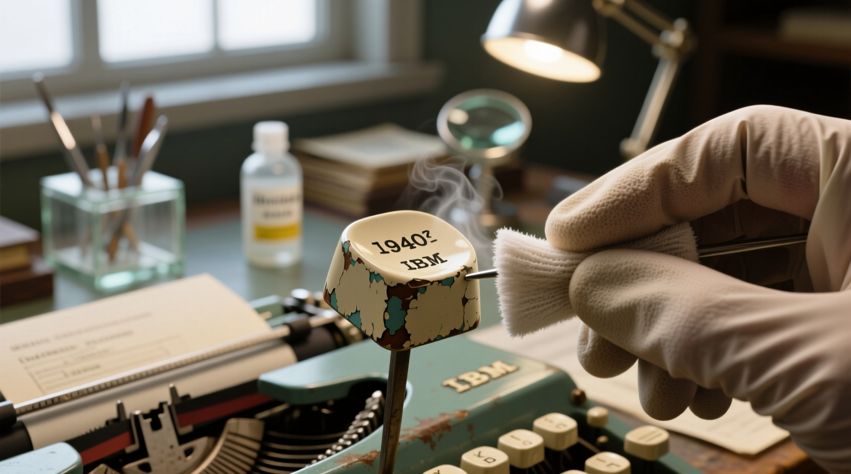 eco friendly typewriter key cleaning