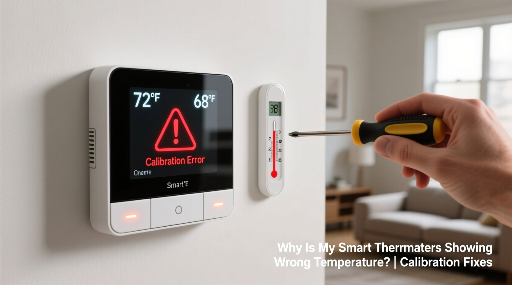 why is my smart thermostat showing wrong temperature calibration fixes
