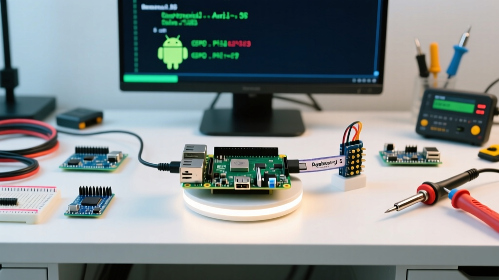 Running Android OS on Raspberry Pi 5: Setup, GPIO Bridge, and Debugging