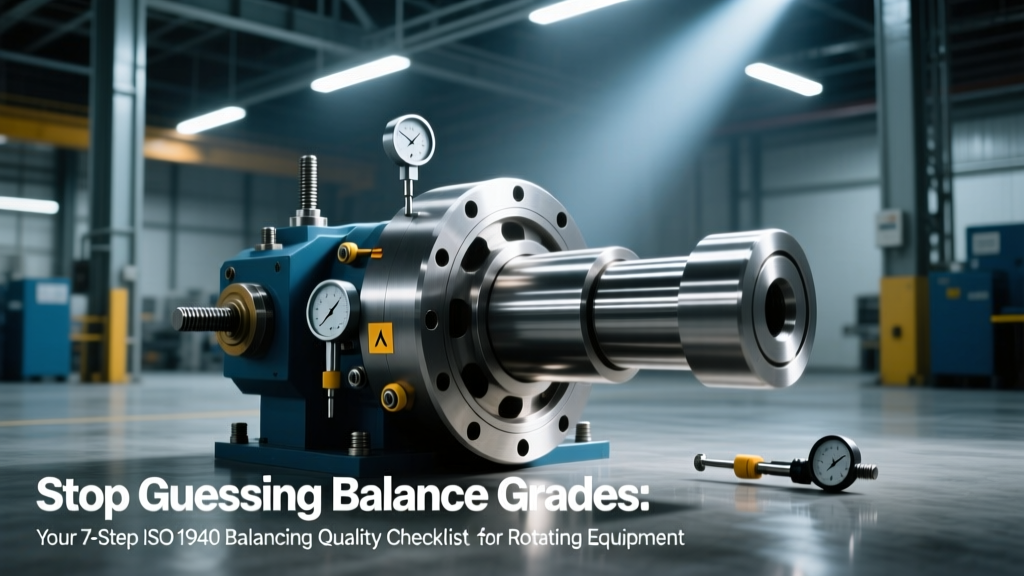 ISO 1940 Balancing Checklist: 7 Steps & G-Grade Guide