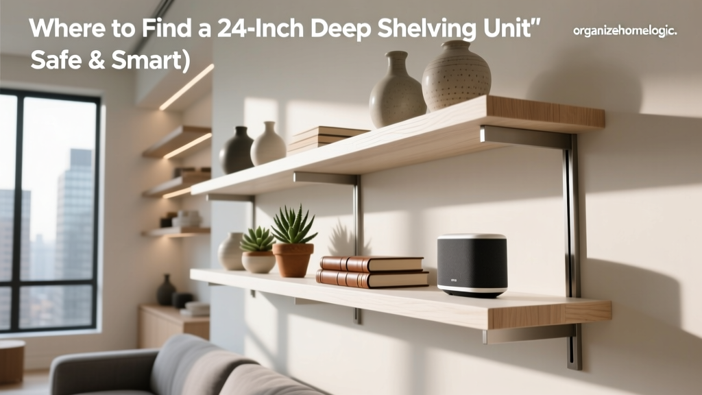 Where to Find a 24-Inch Deep Shelving Unit (Safe & Smart)