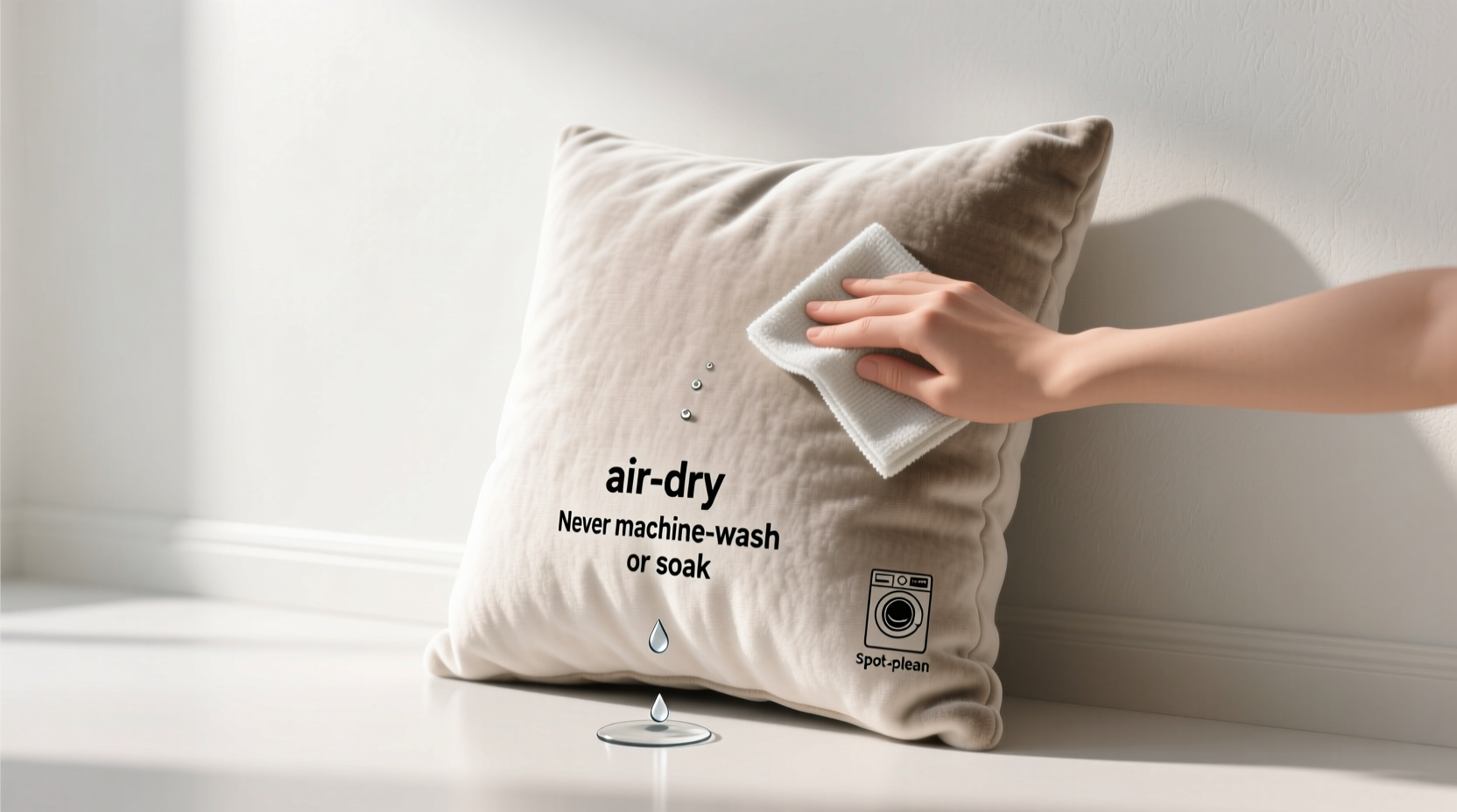 how to launder memory foam cushions safely