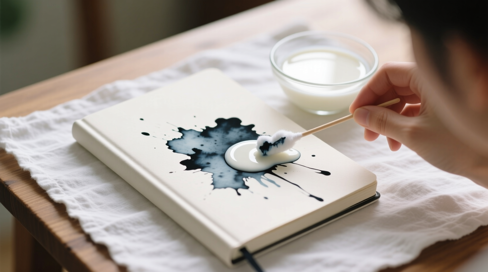 eco friendly ink removal milk blotting for anime notebooks