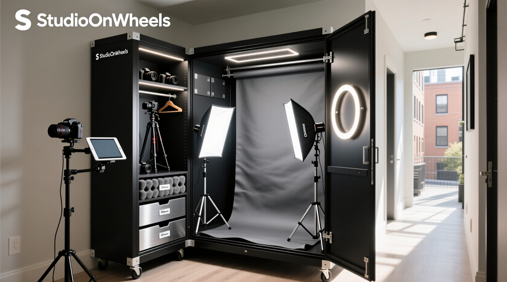 closet organization tips for mobile photo studios