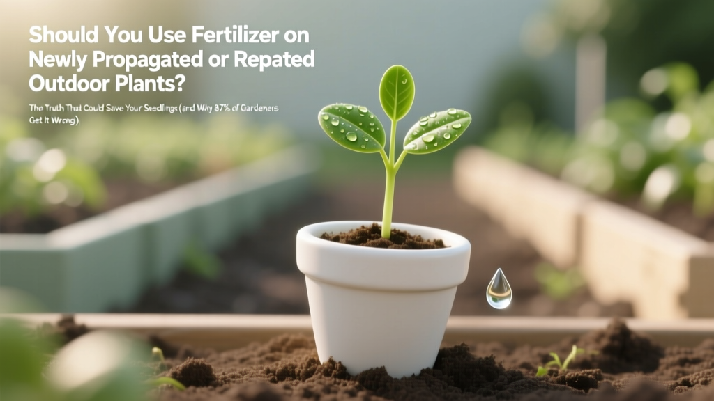 Fertilizer for Newly Propagated Plants: When to Use It